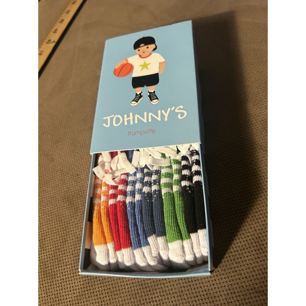 Trumpette Johnny’s Socks 6 Pack Baby Boy Gift NIB multi-color New In Box